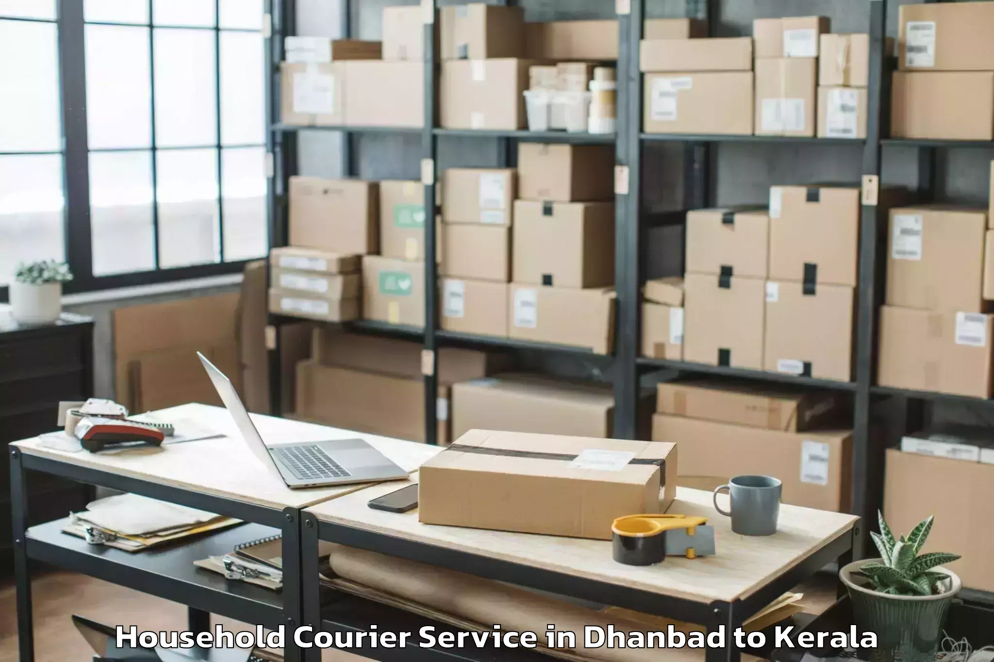 Top Dhanbad to Nenmara Household Courier Available